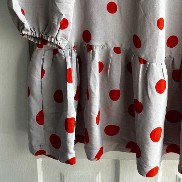 Anthropologie Meadow Rue Polka Dot Ruffle Dress - Picture 6 of 8